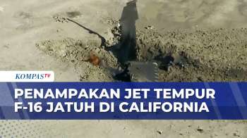 Penampakan Jet Tempur F-16 Amerika Serikat Jatuh Di Gurun California | KOMPAS PAGI