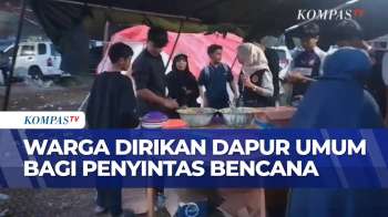 Warga Dan TNI-Polri Gotong Royong Dirikan Dapur Umum Bagi Penyintas Bencana Di Aceh