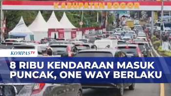 Arus Kendaraan Dari Jakarta Padati Kawasan Wisata Puncak, Polisi Berlakukan One Way