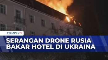 Ngeri! Serangan Drone Rusia Hantam Ukraina, Hotel Di Sumy Terbakar Hebat