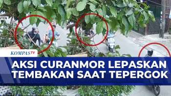 Detik-Detik Aksi Pencurian Motor Bersenpi Lepaskan Tembakan saat Tepergok | KOMPAS PETANG
