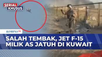 Rekaman Jet Tempur F-15 Milik AS Jatuh Di Kuwait, Diduga Salah Tembak Sistem Pertahanan Udara