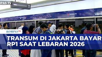 Tarif Khusus Lebaran Untuk MRT, LRT, Dan TransJakarta Cuma Rp1 | KOMPAS SIANG