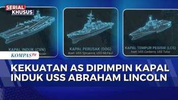 AS Unjuk Kekuatan! Kapal Induk Bertenaga Nuklir USS Abraham Lincoln Memimpin | SAPA MALAM