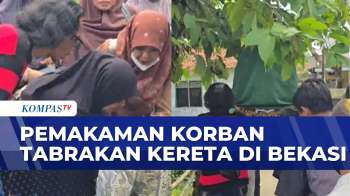 Suasana Duka Di Pemakaman Korban Kecelakaan Kereta | KOMPAS PETANG