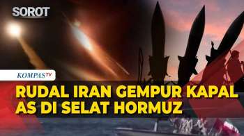 Detik-Detik Iran Luncurkan Rudal-Drone Gempur Kapal AS di Selat Hormuz!