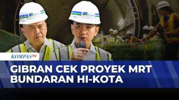Momen Wapres Gibran Tinjau Proyek MRT Jakarta Fase 2A Rute Bundaran HI-Kota | JMP