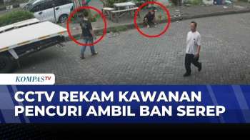 CCTV Komplotan Pencuri Gondol Ban Serep Truk di Kalideres | BORGOL