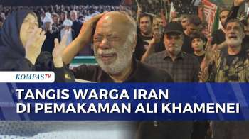 Tangis Pelayat Saat Ikuti Rangkaian Pemakaman Ali Khamenei di Teheran