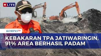 Hari Ke-10 Pemadaman Di TPA Jatiwaringin. 91 Persen Area Sudah Berhasil Padam | KOMPAS SIANG