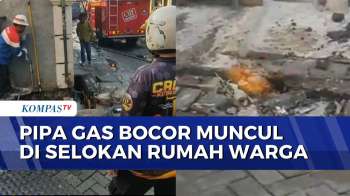 Semburan Api Berasal Dari Pipa Gas Bocor Muncul Di Selokan Rumah Warga | SAPA PAGI