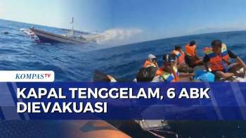 Detik-Detik KM Genius Tenggelam Di Perairan Banyuwangi, 6 ABK Dievakuasi Tim SAR | KOMPAS SIANG