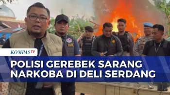 Detik-Detik Polisi Gerebek Sarang Narkoba Di Jalur Rel Kereta Medan, Sita 3 Kg Ganja Dan Paket Sabu