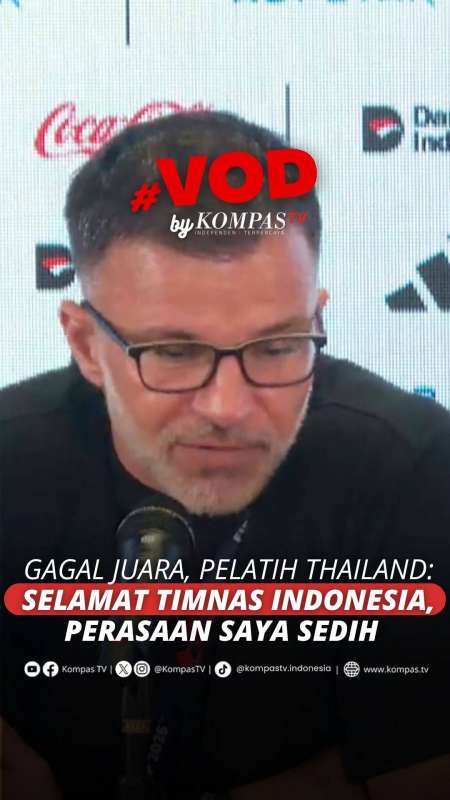 Gagal Juara, Pelatih Thailand: Selamat Timnas Indonesia, Perasaan Saya Sedih