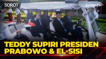Momen Seskab Teddy Supiri Presiden Prabowo & Presiden Mesir El-Sisi Usai Bertemu Di Istana