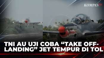 Momen TNI Au Uji Coba “Take Off –Landing” Jet Tempur, Ruas Tol Dimanfaatkan Jadi Landasan Alternatif