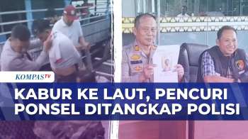 Curi Dua Ponsel, Residivis di Bandar Lampung Kabur ke Laut Saat Dikejar Polisi|BERUT
