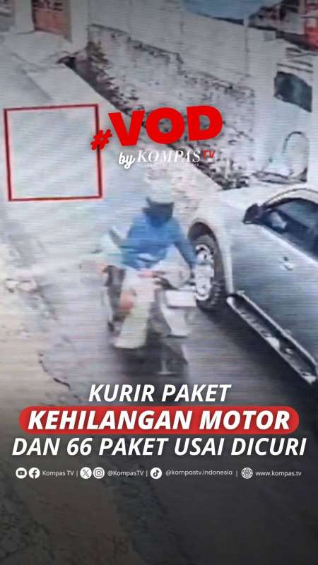KURIR PAKET KEHILANGAN MOTOR DAN 66 PAKET USAI DICURI