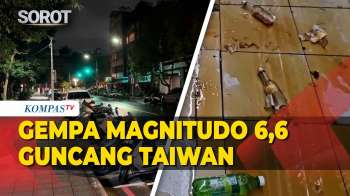 Detik-Detik Gempa Magnitudo 6,6 Guncang Taiwan