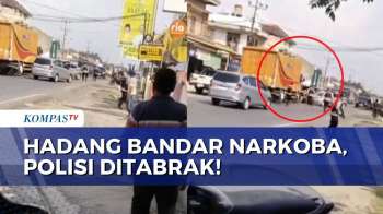 Aksi Nekat Bandar Narkoba di Lampung, Tabrak Polisi Hingga Terpental | BERUT