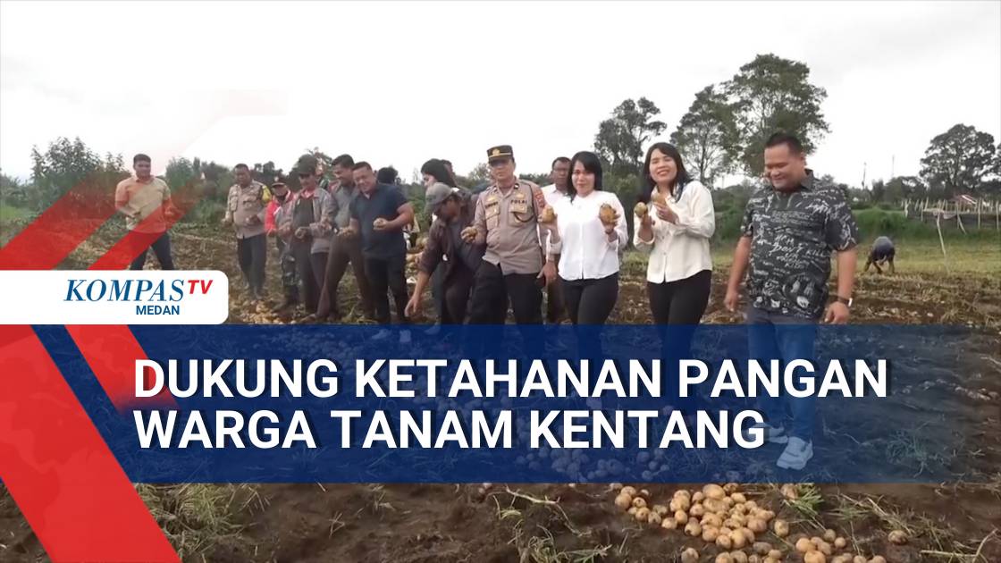 Dukung Ketahanan Pangan Warga Desa Sempajaya Tanam Kentang