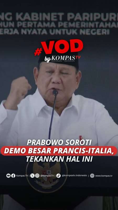 Prabowo Soroti Demo Prancis-Italia, Tekankan Jaga Persatuan Nasional