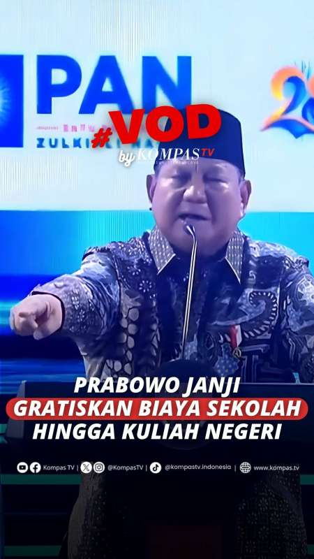 Prabowo Janji Gratiskan Biaya SD, SMP, SMA Hingga Kampus Negeri: Harus Gratis!