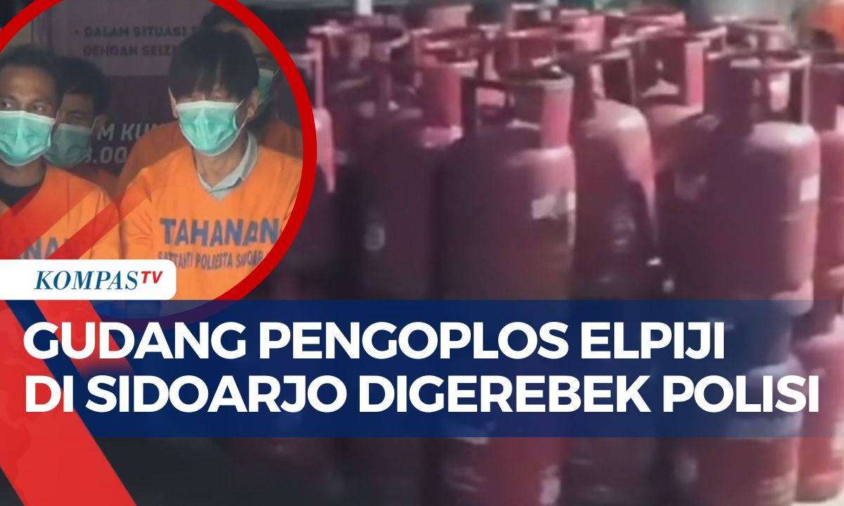 Terbongkar! Polisi Gerebek 2 Gudang Pengoplos Elpiji di Sidoarjo, 5 Orang Ditangkap