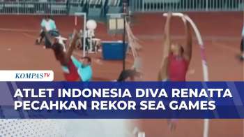 Aksi Diva Renatta Raih Emas Lompat Galah Putri, Pecahkan Rekor SEA Games