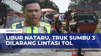 Korlantas Polri Tindak Tegas Truk Sumbu Tiga Nekat Lintasi Tol Saat Libur Nataru | KOMPAS SIANG