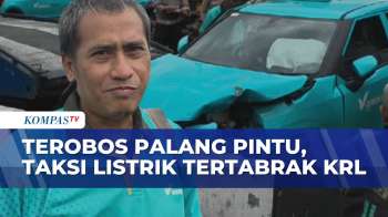 Ringsek! Nekat Terobos Palang, Taksi Listrik Tertabrak KRL Di Sawah Besar | SAPA PAGI
