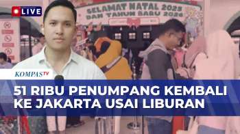 Arus Balik Libur Nataru Di Stasiun Pasar Senen, 51 Ribu Penumpang Masuk Jakarta