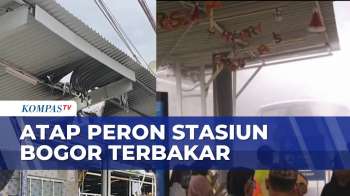 Atap Peron Stasiun Bogor Terbakar, Diduga Akibat Korsleting | SAPA MALAM