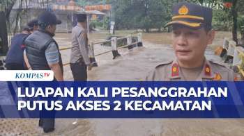 Kali Pesanggrahan Meluap, Jembatan Penghubung Dua Kecamatan Di Depok Terputus | SAPA PAGI