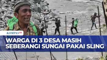 Miris! Warga 3 Desa Di Aceh Tengah Masih Terisolasi, Terpaksa Seberangi Sungai Pakai Sling