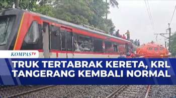KA Bandara & KRL Tangerang Kembali Beroperasi, Pasca Truk Tertabrak Kereta | SAPA MALAM