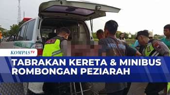 Insiden Tabrakan Kereta & Minibus Rombongan Peziarah Di Grobogan | KOMPAS SIANG