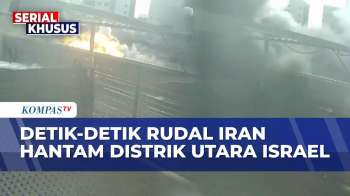 Meledak! Detik-Detik Rudal Multi Hulu Ledak Iran Hantam Distrik Utara Israel| SAPA MALAM