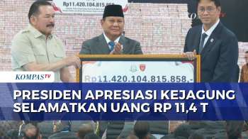 Presiden Prabowo Apresiasi Kejagung Selamatkan Uang Negara Rp 11,4 Triliun | KOMPAS PAGI