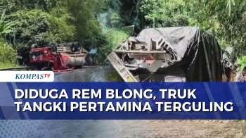 Truk Tangki Pertamina Terguling Di Trans Sulawesi, Muatan Solar Tumpah | KOMPAS PETANG