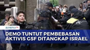 Demo Pro-Palestina Di Den Haag Bentrok, Massa Tuntut Aktivis Global Sumud Flotilla Dibebaskan