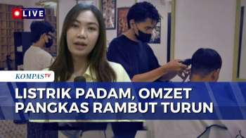 Pemadaman Listrik Bergilir, Omzet Pemangkas Rambut Di Bandung Menurun | KOMPAS SIANG