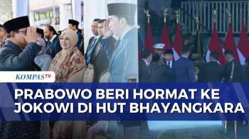 Momen Prabowo Beri Hormat kepada Jokowi di Upacara HUT ke-80 Bhayangkara | SAPA MALAM