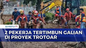 Dua Pekerja Tertimbun Material di Jatinegara, Dievakuasi Selama 3 Jam | KOMPAS SIANG