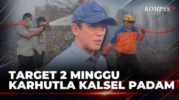 Karhutla di Kalsel Ditargetkan Padam dalam 2 Pekan, 100 Unit Pompa Air Dikerahkan ke 3 Wilayah