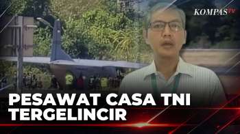 Pesawat CASA TNI Tergelincir saat Mendarat di Bandara Sultan Hasanuddin, Ini Penyebabnya
