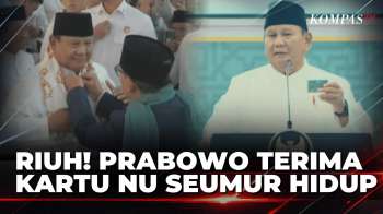 Riuh Tepuk Tangan, Momen Prabowo Terima Kartu Anggota NU Seumur Hidup | KOMPAS PETANG