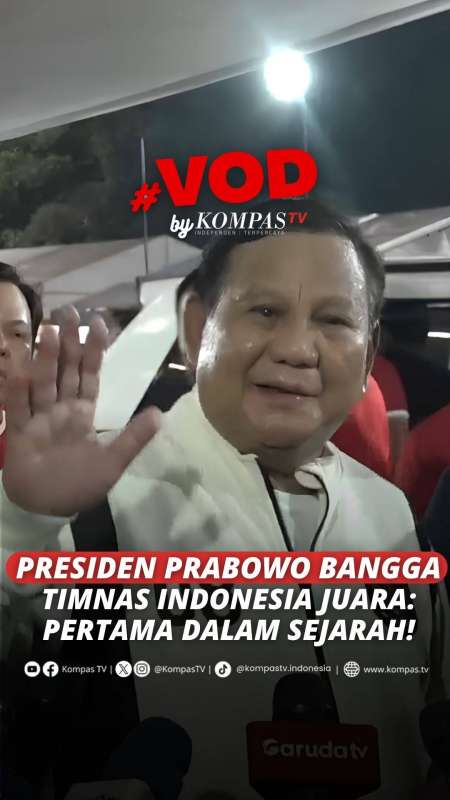 Timnas Indonesia Juara, Prabowo: Bangga, Pertama dalam Sejarah!
