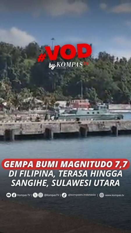 GEMPA BUMI DI FILIPINA, TERASA HINGGA SANGIHE, BMKG KELUARKAN PERINGATAN DINI TSUNAMI