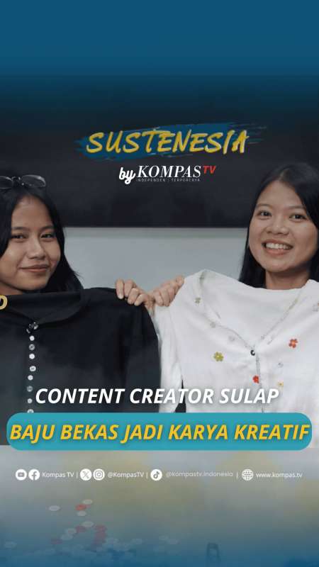 Content Creator Sulap Baju Bekas Jadi Karya Kreatif